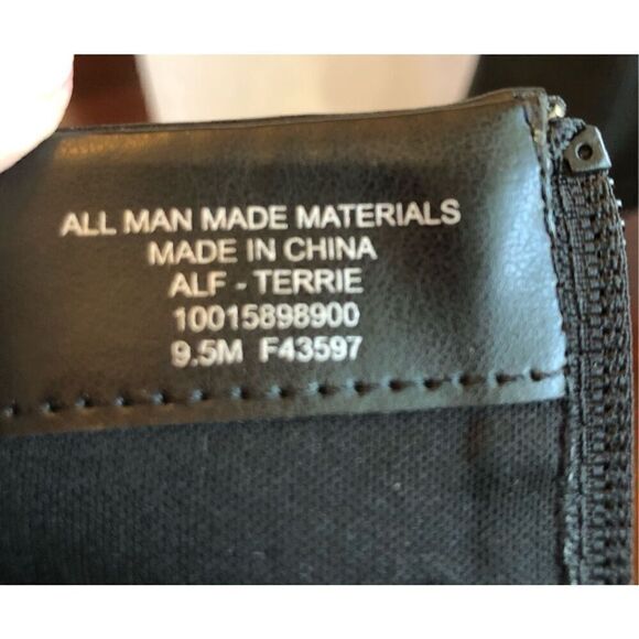 ALFANI - 🎉HP🎉 NIB - L Sz 9.5 Terrie Faux Leather Block Heel Ankle Booties/Black - Picture 15 of 16